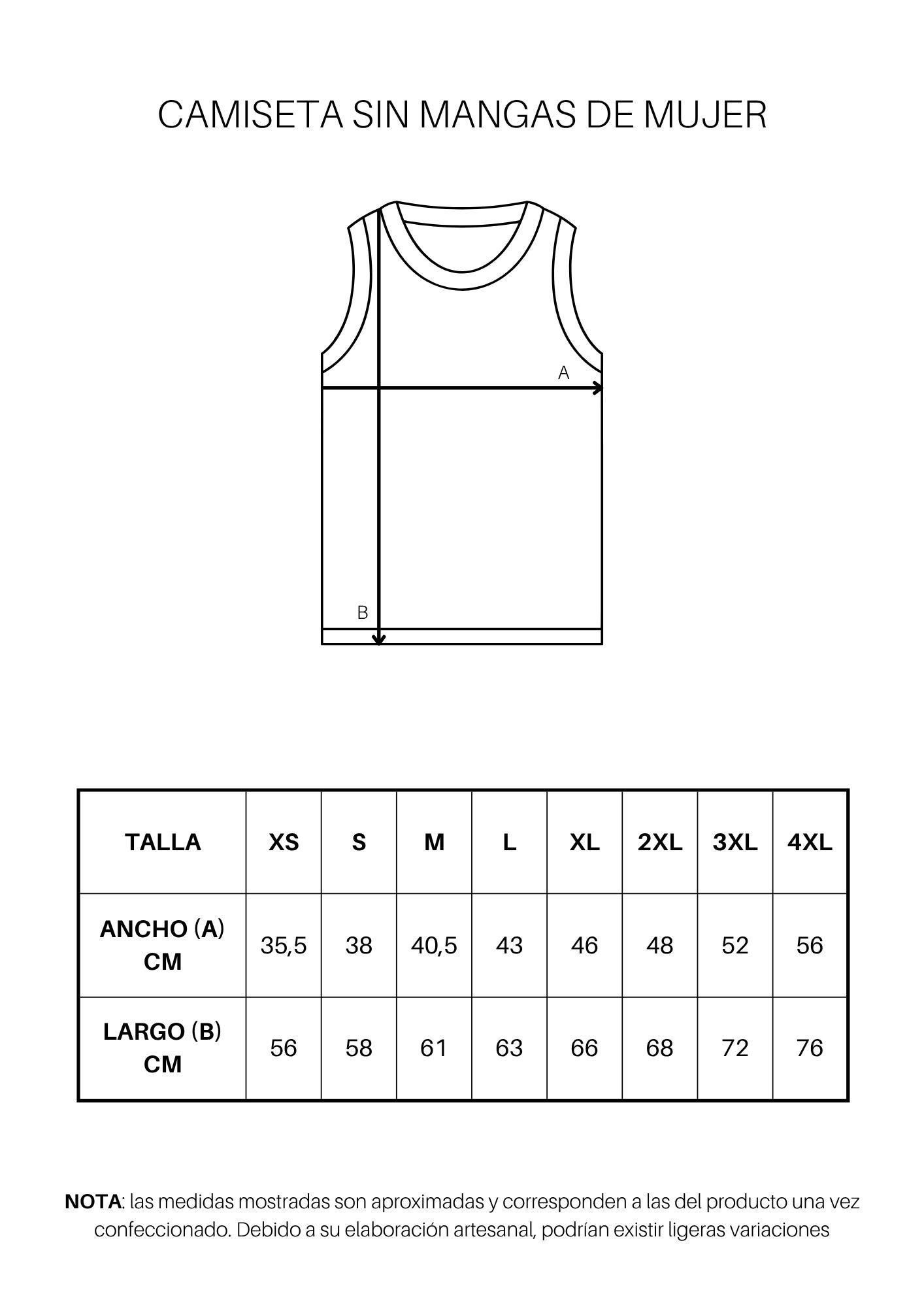 Guía de tallas de Camiseta de baloncesto de mujer personalizada