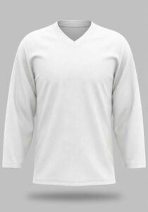 Camiseta de hockey personalizada manga larga cuello en pico