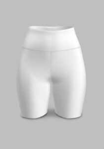 Malla corta de mujer personalizada de tiro alto sublimada